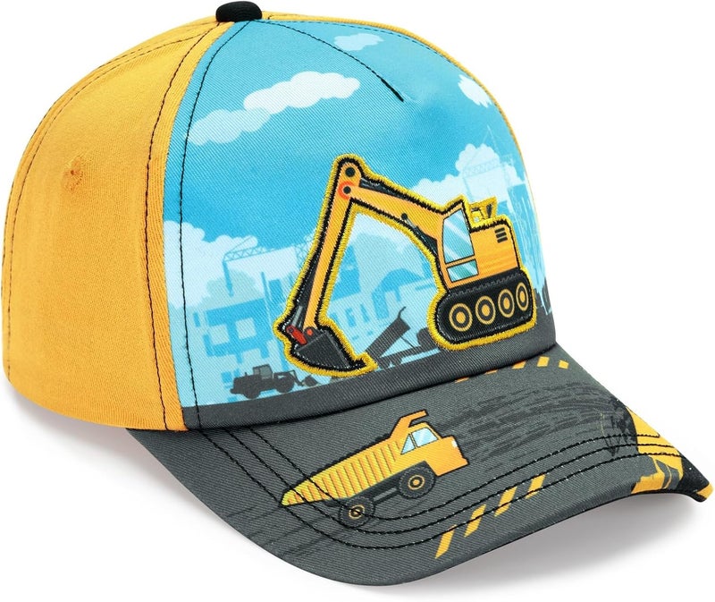 WAWSAM Kids Baseball Hat Toddler Boys Hat Toddler Trucker Hat Adjustable Snapback Cap for Boys 4-8 Years - Image 1